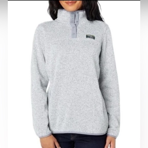 LL Bean 1/4 Style Sweater Sweatshirt Fleece Jacket Hiking Gorpcore Size M - Picture 2 of 9